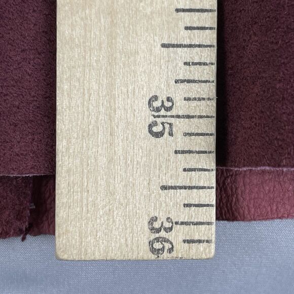 VTG Anonymous John Carlisle Suede Coat Women’s Sm Burgundy Button Up Jacket Y2K - Picture 11 of 16